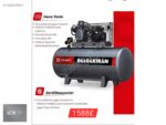 Dalgakıran D3200M 3Hp 2.2kW 220V 450x1445mm 127kg 8bar 2 Kafalı Kompresör - Görsel 6